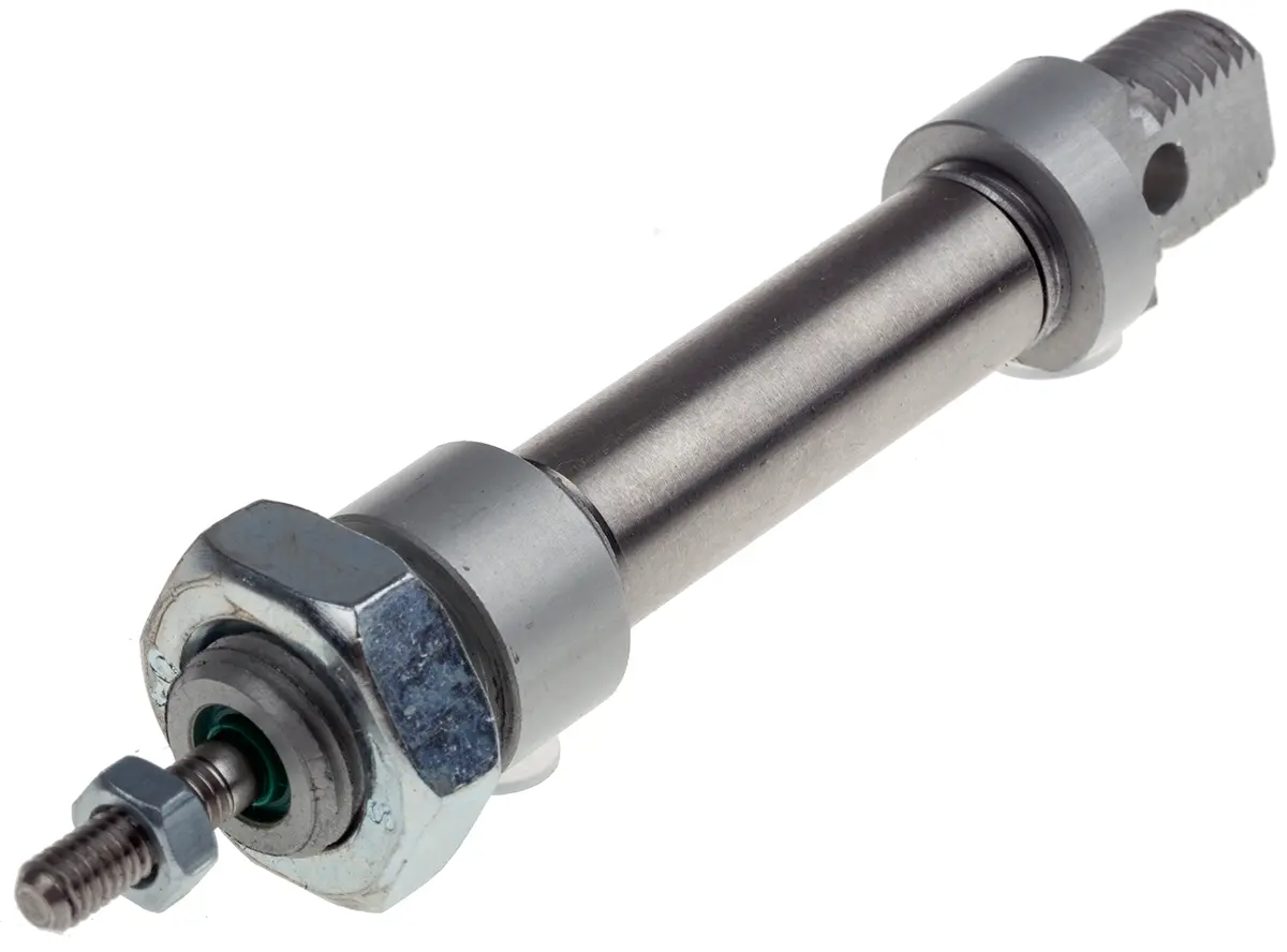 Produktfoto 1 von RS PRO ISO 6432 Pneumatikzylinder 10 mm Doppeltwirkend, Bohrung Ø 10 mm, bis 10 bar
