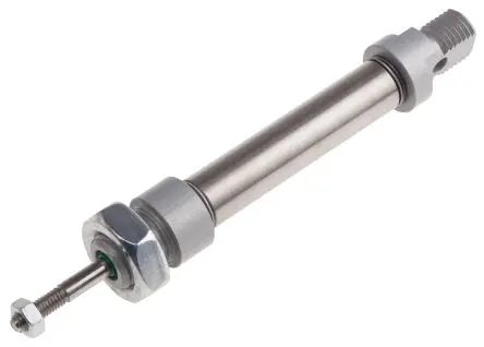 Produktfoto 1 von RS PRO ISO 6432 Pneumatikzylinder 25 mm Doppeltwirkend, Bohrung Ø 10 mm, bis 10 bar
