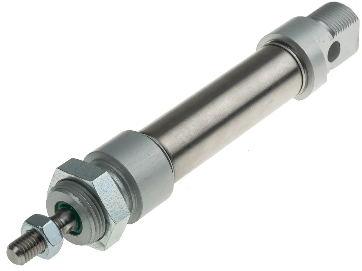 Produktfoto 1 von RS PRO ISO 6432 Pneumatikzylinder 40 mm Doppeltwirkend, Bohrung Ø 20 mm, bis 10 bar