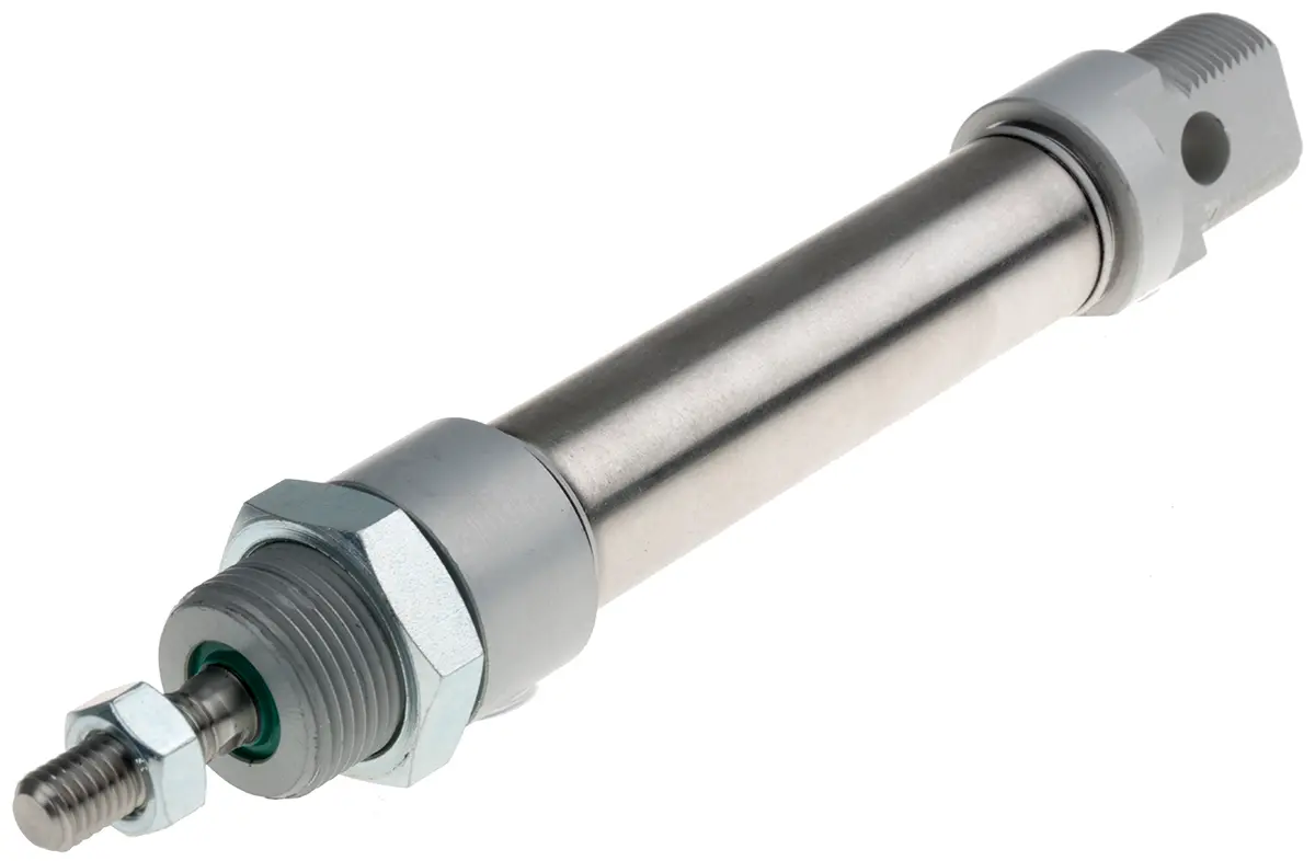 Produktfoto 1 von RS PRO ISO 6432 Pneumatikzylinder 50 mm Doppeltwirkend, Bohrung Ø 20 mm, bis 10 bar