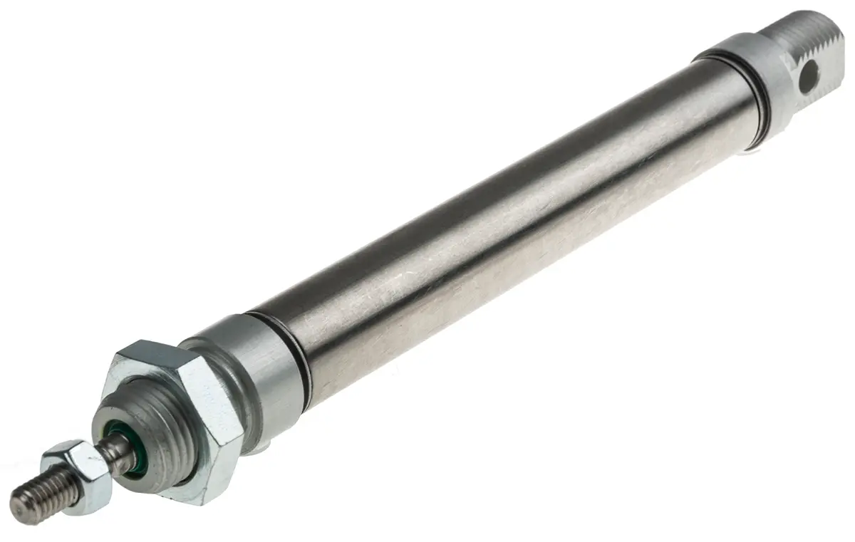 Produktfoto 1 von RS PRO ISO 6432 Pneumatikzylinder 80 mm Doppeltwirkend, Bohrung Ø 16 mm, bis 10 bar