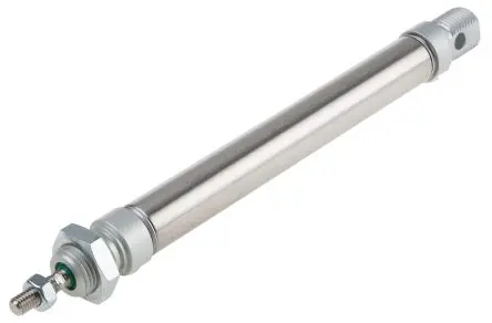 Produktfoto 1 von RS PRO ISO 6432 Pneumatikzylinder 100 mm Doppeltwirkend, Bohrung Ø 16 mm, bis 10 bar