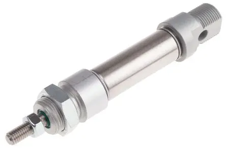 Produktfoto 1 von RS PRO ISO 6432 Pneumatikzylinder 25 mm Doppeltwirkend, Bohrung Ø 20 mm, bis 10 bar