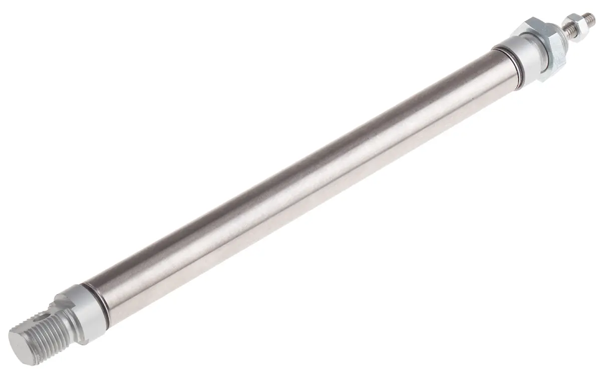 Produktfoto 1 von RS PRO ISO 6432 Pneumatikzylinder 160 mm Doppeltwirkend, Bohrung Ø 16 mm, bis 10 bar