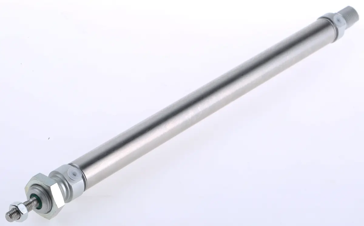 Produktfoto 1 von RS PRO ISO 6432 Pneumatikzylinder 200 mm Doppeltwirkend, Bohrung Ø 16 mm, bis 10 bar