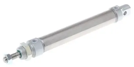 Produktfoto 1 von RS PRO ISO 6432 Pneumatikzylinder 125 mm Doppeltwirkend, Bohrung Ø 25 mm, bis 10 bar