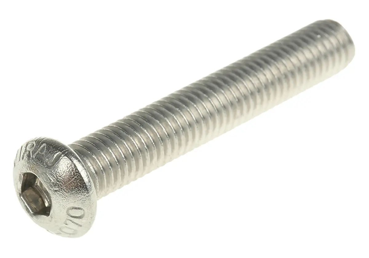 Produktfoto 1 von RS PRO Linsenkopf Innensechskantschraube, Edelstahl A4, M8 x 1.25mm, 50mm