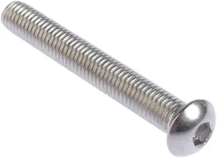 Produktfoto 1 von RS PRO Innensechskant Innensechskantschraube, Edelstahl Glanzzink, M8, M8 60 mm