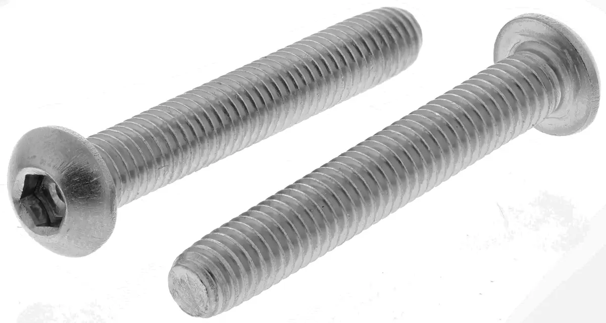 Produktfoto 1 von RS PRO Linsenkopf Innensechskantschraube, Edelstahl A4, M6 x 1mm, 40mm