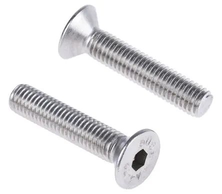 Produktfoto 1 von RS PRO Innensechskant Senkkopf Innensechskantschraube, Edelstahl glatt, M8, M8 40 mm