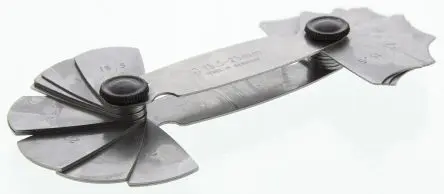 Produktfoto 1 von MikronTec Metrisch Radiuslehre Radiuslehre, 15 Bl. 15.5 mm 25 mm