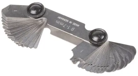Produktfoto 1 von MikronTec Metrisch Radiuslehre Radiuslehre 1 mm 7 mm