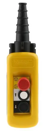 Produktfoto 1 von Schneider Electric Pendel-Steuereinheit, 2-poliger Umschalter Gelb Polypropylen Schraube -25 °C / 70 °C
