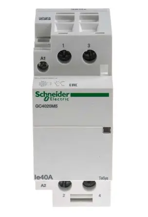 Produktfoto 1 von Schneider Electric TeSyS GC Schütz 230V ac-Spule, 2-polig, 250V ac / 40 A 230V ac 3.2 W 2 Schließer Motorsteuerung
