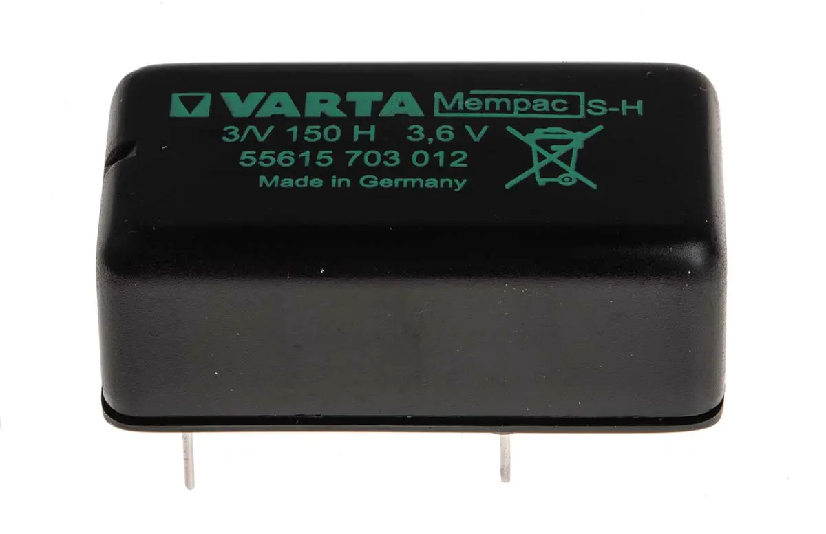 Produktfoto 1 von Varta NiMH Knopfzellen-Akku 3.6 V / 150 mAh