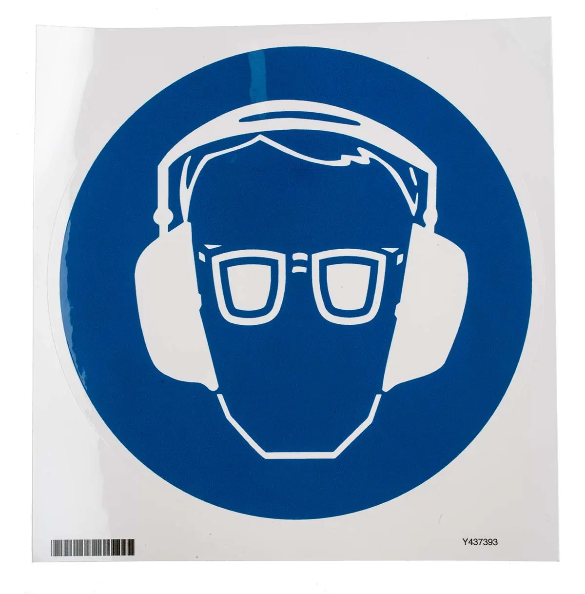 Produktfoto 1 von Brady Gebotszeichen mit Piktogramm: Eye Protection, Polyethylenterephthalat Selbstklebend