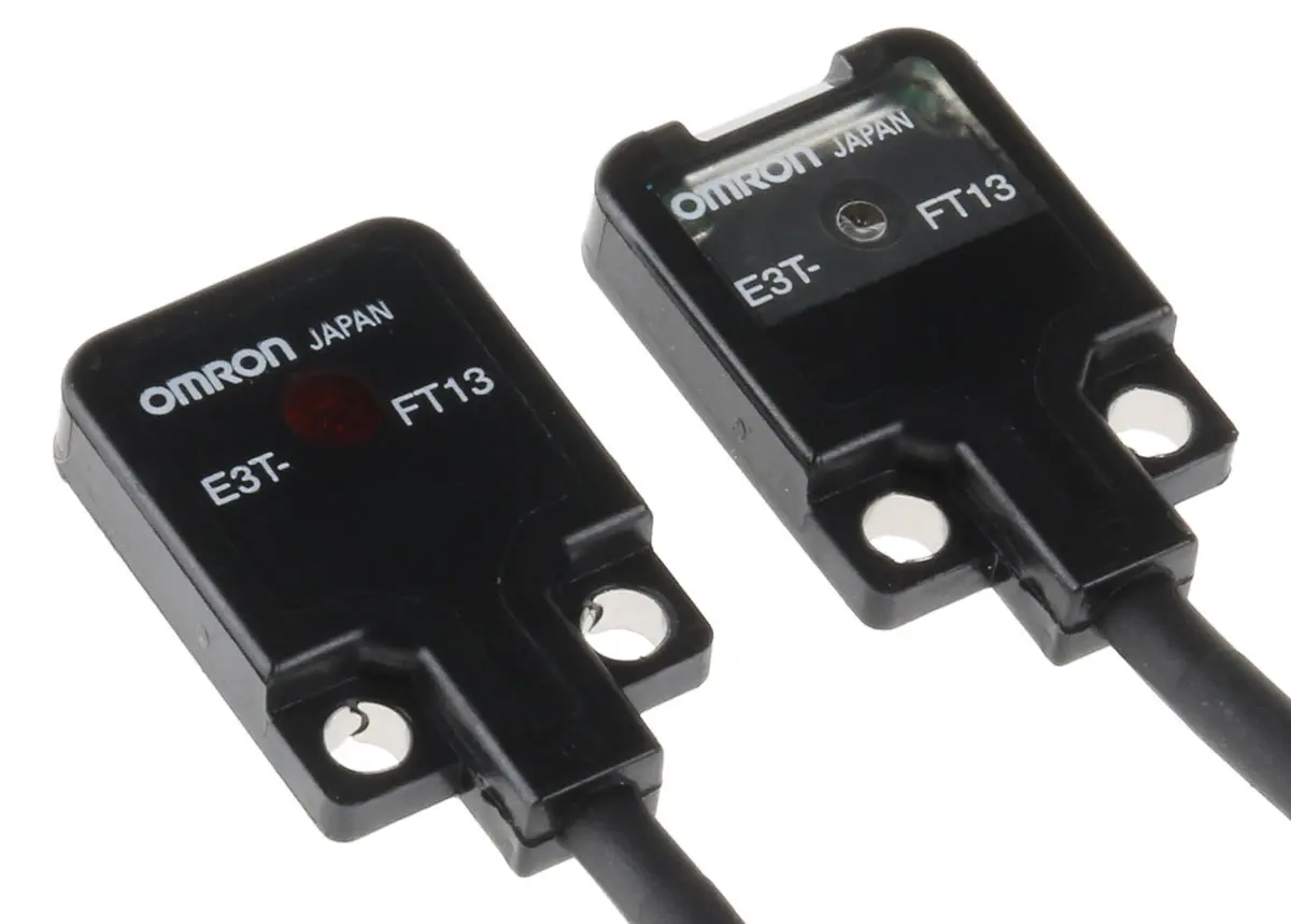 Produktfoto 1 von Omron E3T Kubisch Optischer Sensor, Durchgangsstrahl, Bereich 500 mm, PNP Ausgang, Anschlusskabel