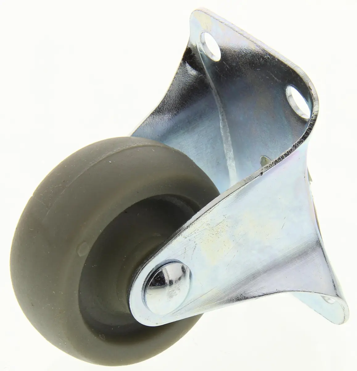 Produktfoto 1 von Guitel Hervieu Fest Lenkrolle, Rad ø 32mm, 12kg, Ges H. 42mm, Rad B. 12mm, 45 x 30mm, Platte, Gummi-Material