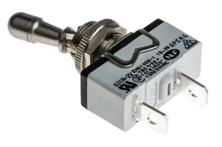 Produktfoto 1 von APEM Panel Kippschalter SPST, Ein-Aus, 24 V dc, 250 V ac, 10A, Stecker