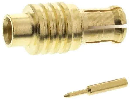 Produktfoto 1 von Radiall MCX Stecker Koaxialsteckverbinder MCX-Steckverbinder, Kabel, für RG405-Kabel, 50 Ω Lot, Standard, Gerade