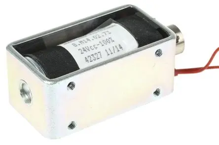 Produktfoto 1 von Mecalectro 8.M14.02.73 Linearer Magnetschalter Ziehen 24V 57.7 mm 12 mm 32mm 25.4 mm