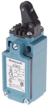 Produktfoto 1 von Honeywell GLD Endschalter, Rollenhebel 1 Öffner/1 Schließer, IP66, Glasfaserverstärkter Kunststoff 240V ac 6A