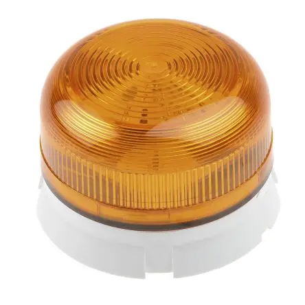 Produktfoto 1 von Klaxon Flashguard QBS Xenon Filament/Warnsummer Signalleuchte 24V dc Gelb Oberfläche, Ø 81 mm x 54 mm IP67, IP65
