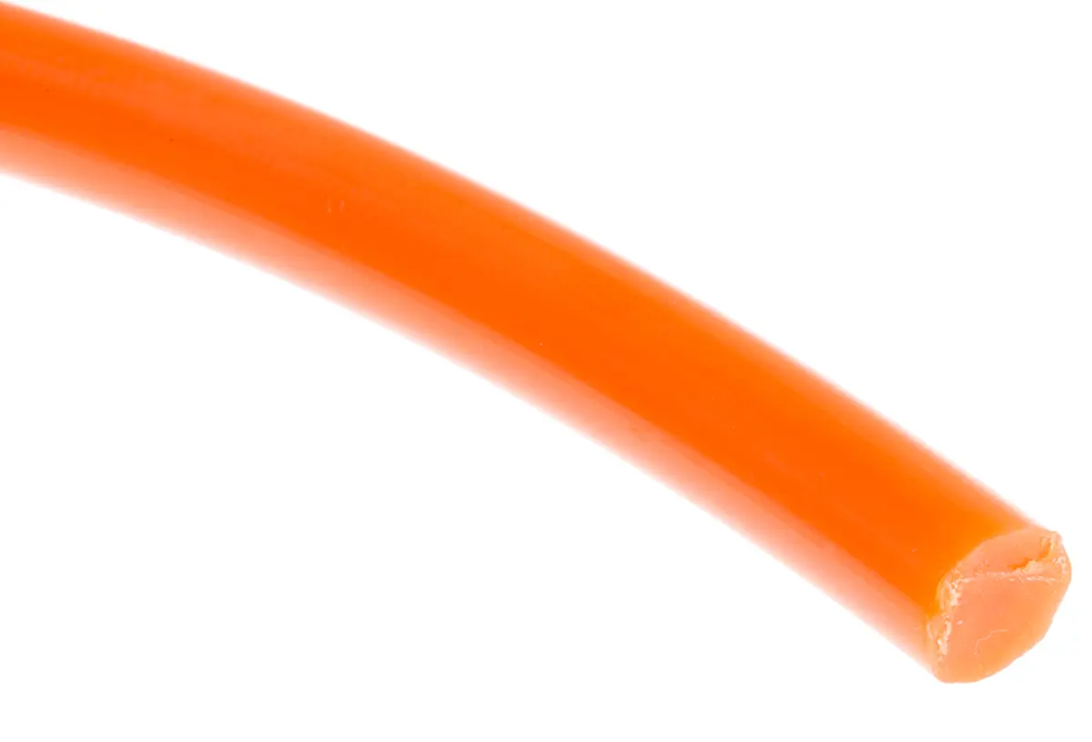 Produktfoto 1 von RS PRO Polyurethan Rundriemen Orange, ø 48 mm, Profil-Ø 8 mm, 2.77 kg, L. 5 m, Härte 83 Typ A