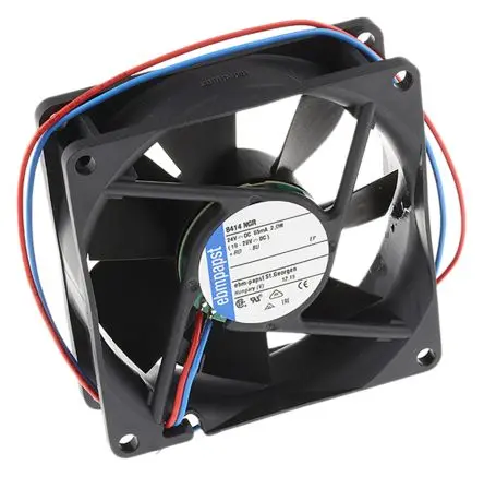 Produktfoto 1 von ebm-papst 8400 N Axiallüfter, Hülse, 24V dc / 2 W 83 mA, 3100 U/min, 69 m³/h IP20 80 mm 80mm 25 mm