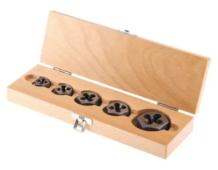 Produktfoto 1 von RS PRO Schneideisen 1/4 To 1/2in UNC Kohlenstoffstahl 5-Stk