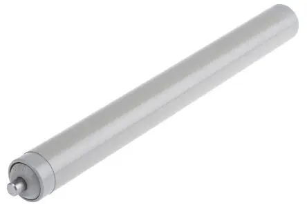 Produktfoto 1 von Interroll Kunststoff, Rund Transportrolle Ø 20 mm x 100 mm, Federbelastet Spindel 6 mm 20 N, Edelstahl 217mm