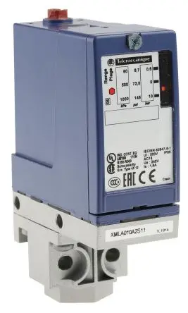 Produktfoto 1 von Telemecanique Sensors XMLA Differenzial Drucksensor 0.6 bar, Relais 10 bar