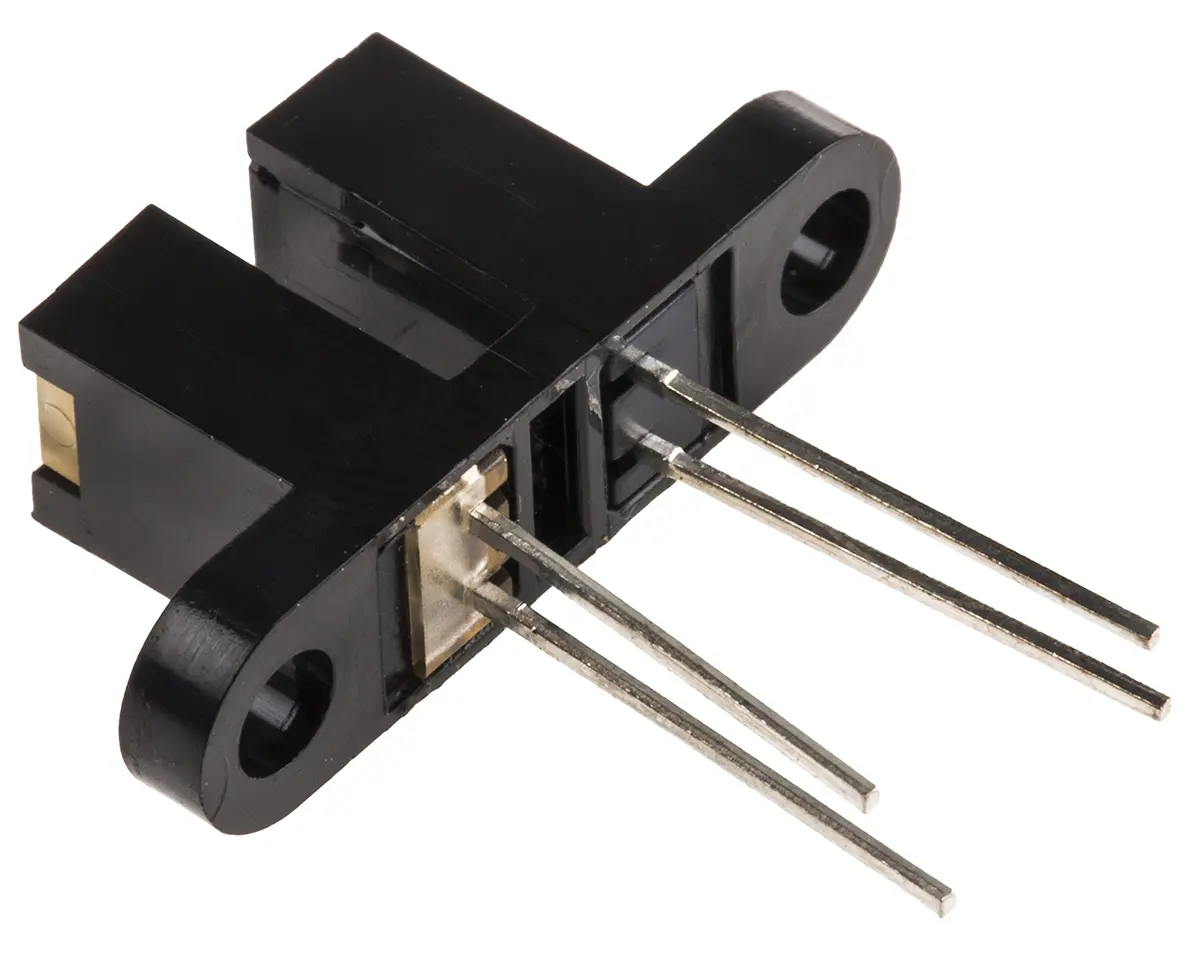 Produktfoto 1 von Optek OPB355 Schraubanschlussklemme Fototransistor Gabel-Lichtschranke, Anstieg 10 μs, 4-Pin