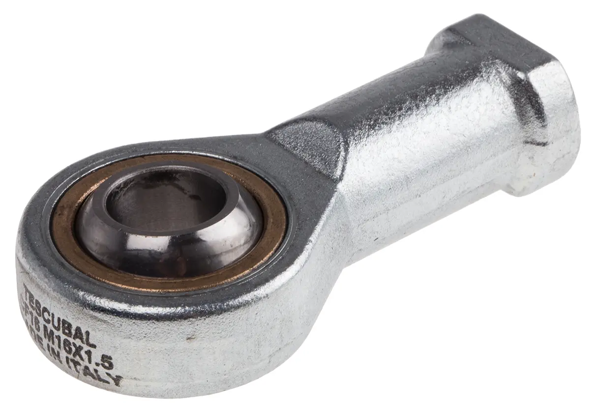 Produktfoto 1 von RS PRO Stahl Gelenkkopf, Wellen-Ø 16 mm, M16 x 1.5 Female Metrisch