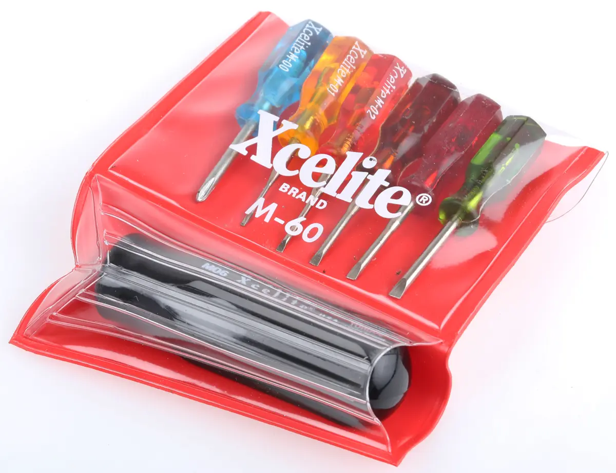 Produktfoto 1 von Weller Xcelite Mini-Schraubendrehersatz, 6-teilig Phillips, Geschlitzt