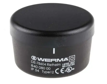 Produktfoto 1 von Werma 840 Anschlusseinheit 230V ac Wechselstrom/Gleichstrom IP54, 70 mm x 30.5 mm