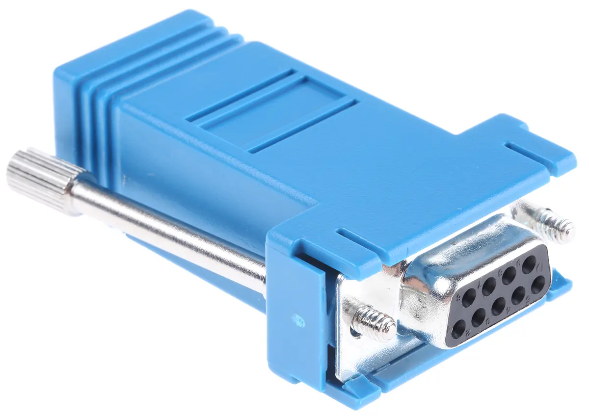 Produktfoto 1 von RS PRO Sub-D Adapter 9-Wege D-Sub Buchse Buchse RJ45 Buchse Buchse