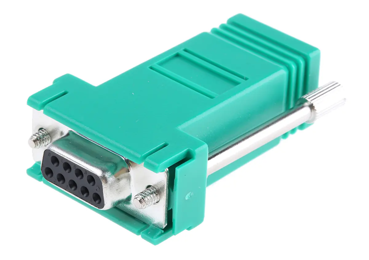 Produktfoto 1 von RS PRO Sub-D Adapter 9-Wege D-Sub Buchse Buchse RJ45 Buchse Buchse