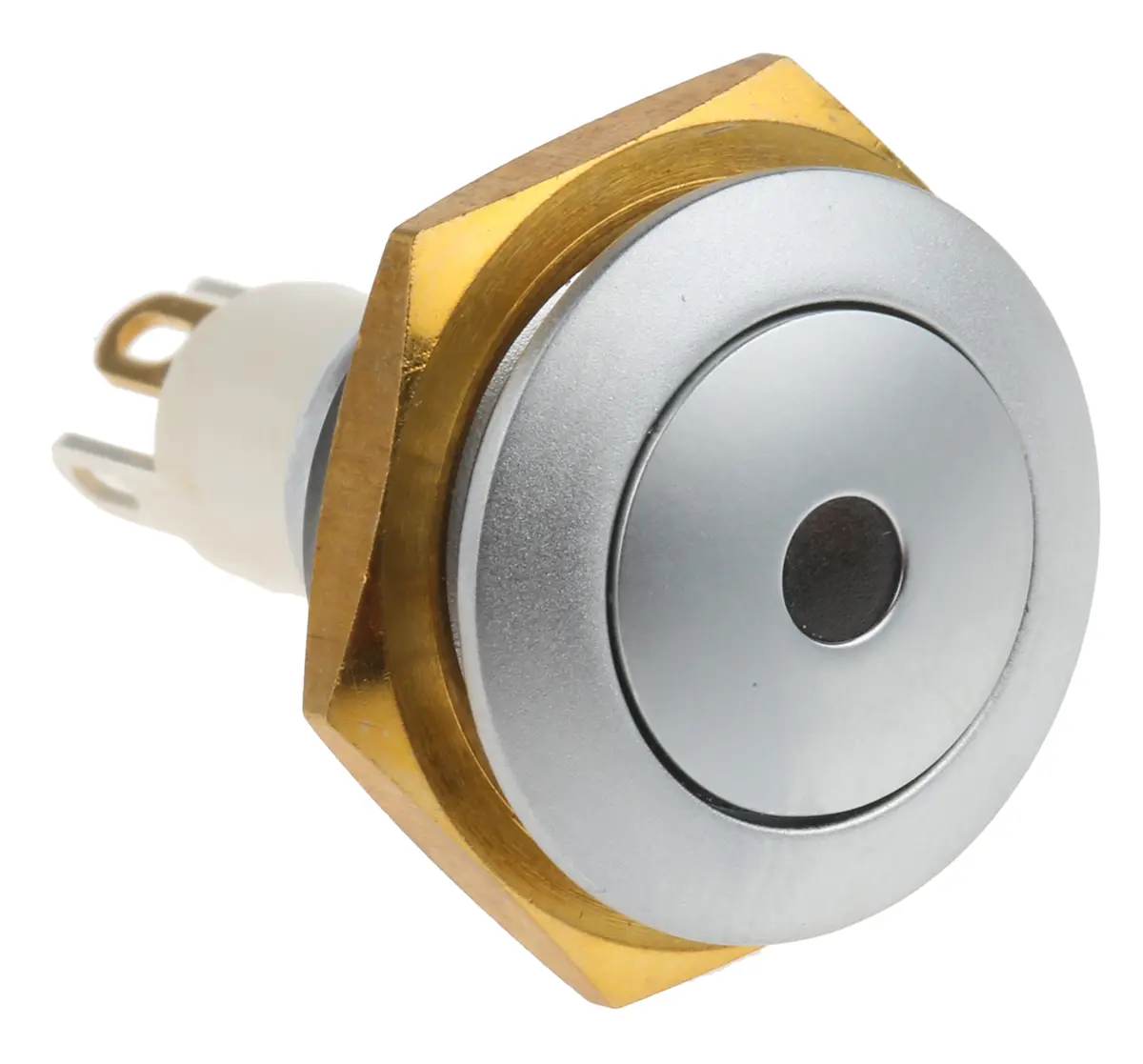Produktfoto 1 von ITW 57 Miniaturdruckschalter Rot Beleuchtet Tastend Panel Ø 16.1 mm, SPST / 400mA 50 V dc 125 V ac, IP67
