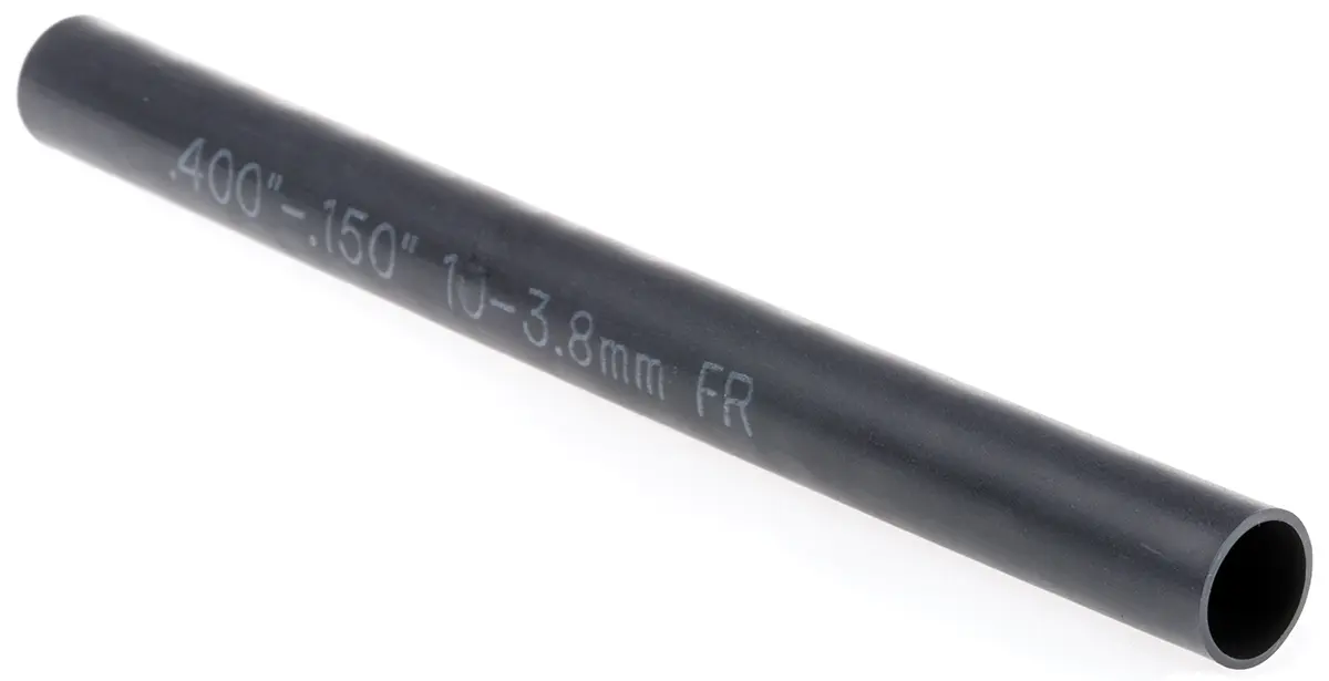 Produktfoto 1 von TE Connectivity SST Wärmeschrumpfschlauch, Polymer Schwarz, Ø 10.1 mm Schrumpfrate 3:1, Länge 152.4mm