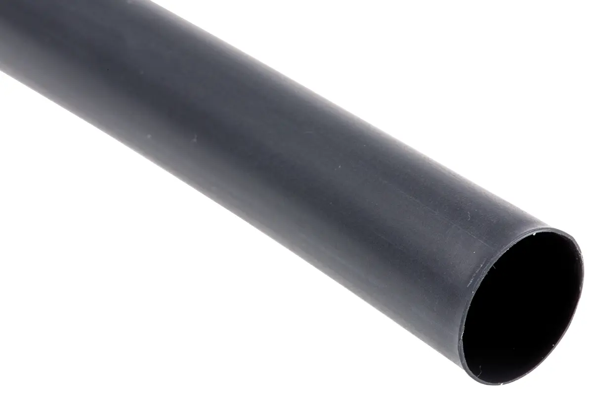 Produktfoto 1 von TE Connectivity BSTS Wärmeschrumpfschlauch, Polymer Schwarz, Ø 114.3 mm Schrumpfrate 3:1, Länge 1.2m