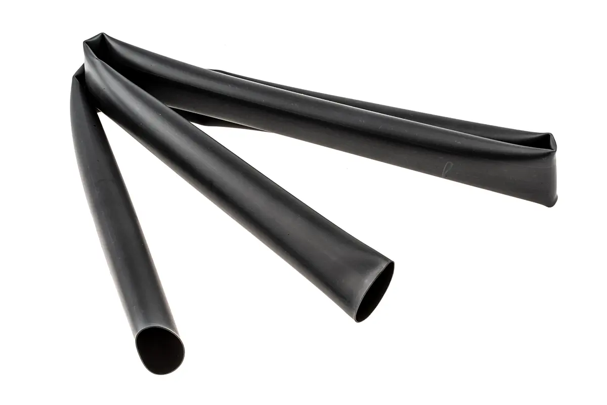 Produktfoto 1 von TE Connectivity ATUM Wärmeschrumpfschlauch, Polyolefin Schwarz, Ø 24 mm Schrumpfrate 4:1, Länge 1.2m