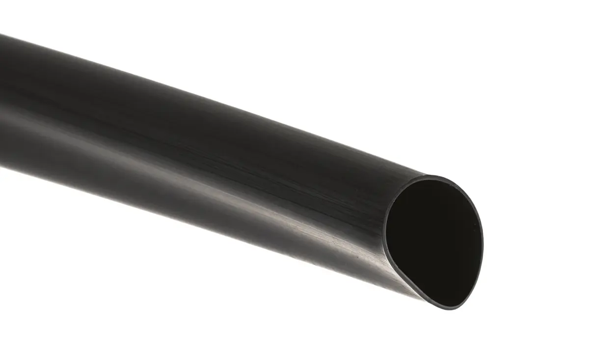 Produktfoto 1 von TE Connectivity ATUM Wärmeschrumpfschlauch, Polyolefin Schwarz, Ø 24 mm Schrumpfrate 3:1, Länge 1.2m