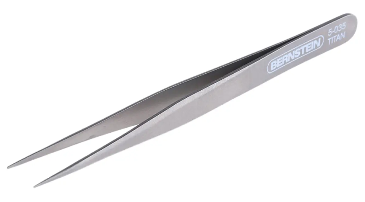 Produktfoto 1 von Bernstein Edelstahl Pinzette, 120 mm, Spitze , Spitze Spitz Antimagnetisch