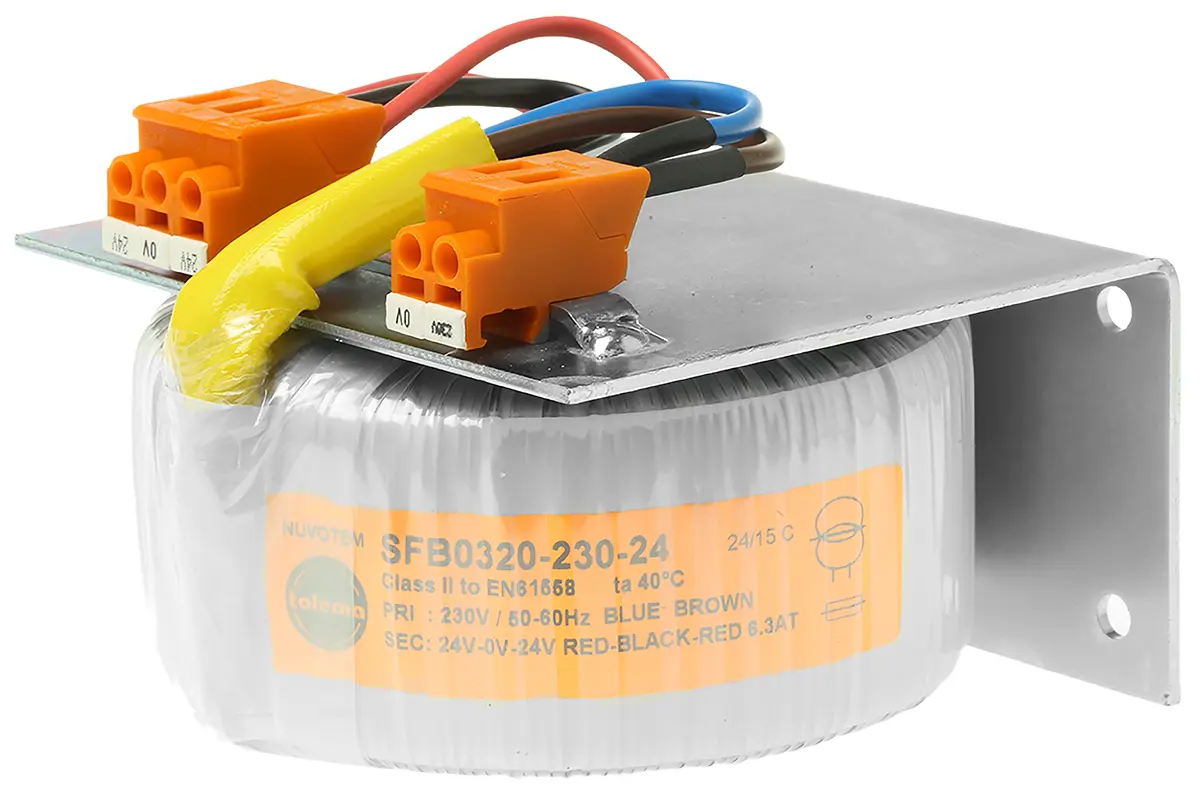 Produktfoto 1 von Nuvotem Talema Ringkerntransformator, Primär 230 V ac / Sekundär ±24 V ac 1 Ausg. 320 VA, 6.667A 2.5 kg 60 Hz 50 Hz