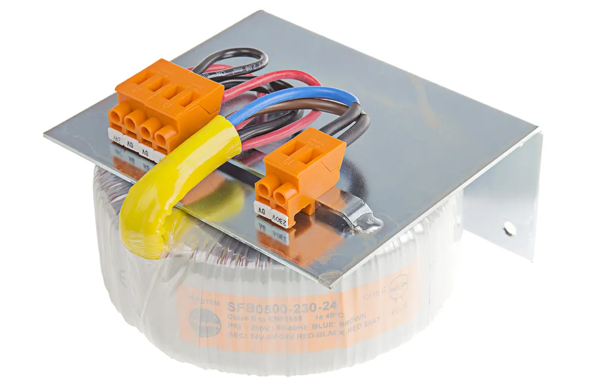 Produktfoto 1 von Nuvotem Talema Ringkerntransformator, Primär 400 V ac / Sekundär ±24 V ac 1 Ausg. 500 VA, 10.417A 4.2 kg 60 Hz 50 Hz