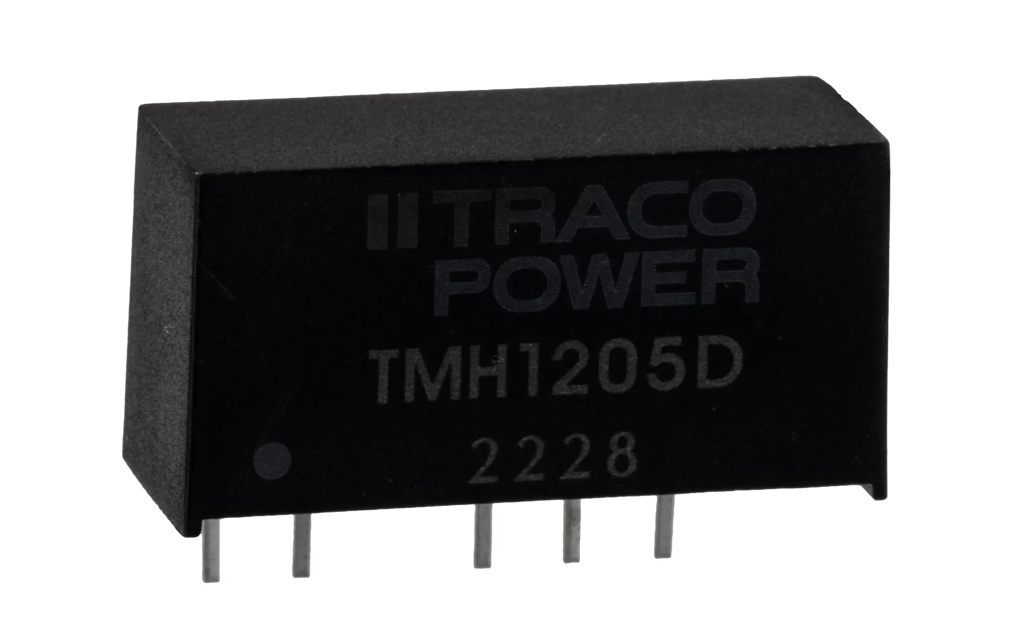 TRACOPOWER TMH DC/DC-Wandler 2W 12 V dc IN, ±5V dc OUT / ±200mA Durchsteckmontage 1kV dc isoliert