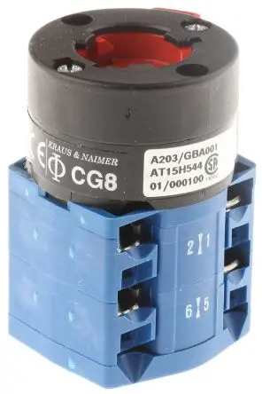 Produktfoto 1 von Kraus & Naimer CG Nockenschalter 20 A, 2-Stufen Schraube, 60 °-Wurfwinkel