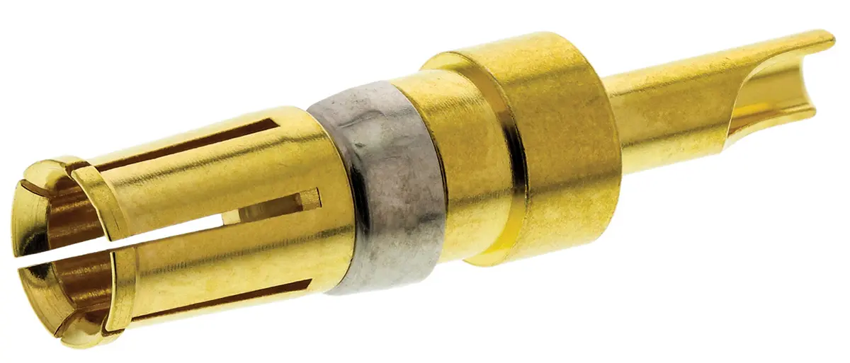 FCT from Molex FCT D-Sub Steckverbinder Leistungskontakt, Buchse Lötanschluss, Kupferlegierung, Gold über Nickel, 1 mΩ