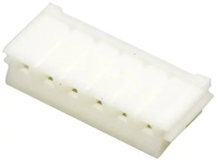 Produktfoto 1 von JST EH Buchse Steckverbindergehäuse 2.5 mm, 6-polig / 1-reihig Gerade, Kabel für Trennbarer Crimpsteckverbinder